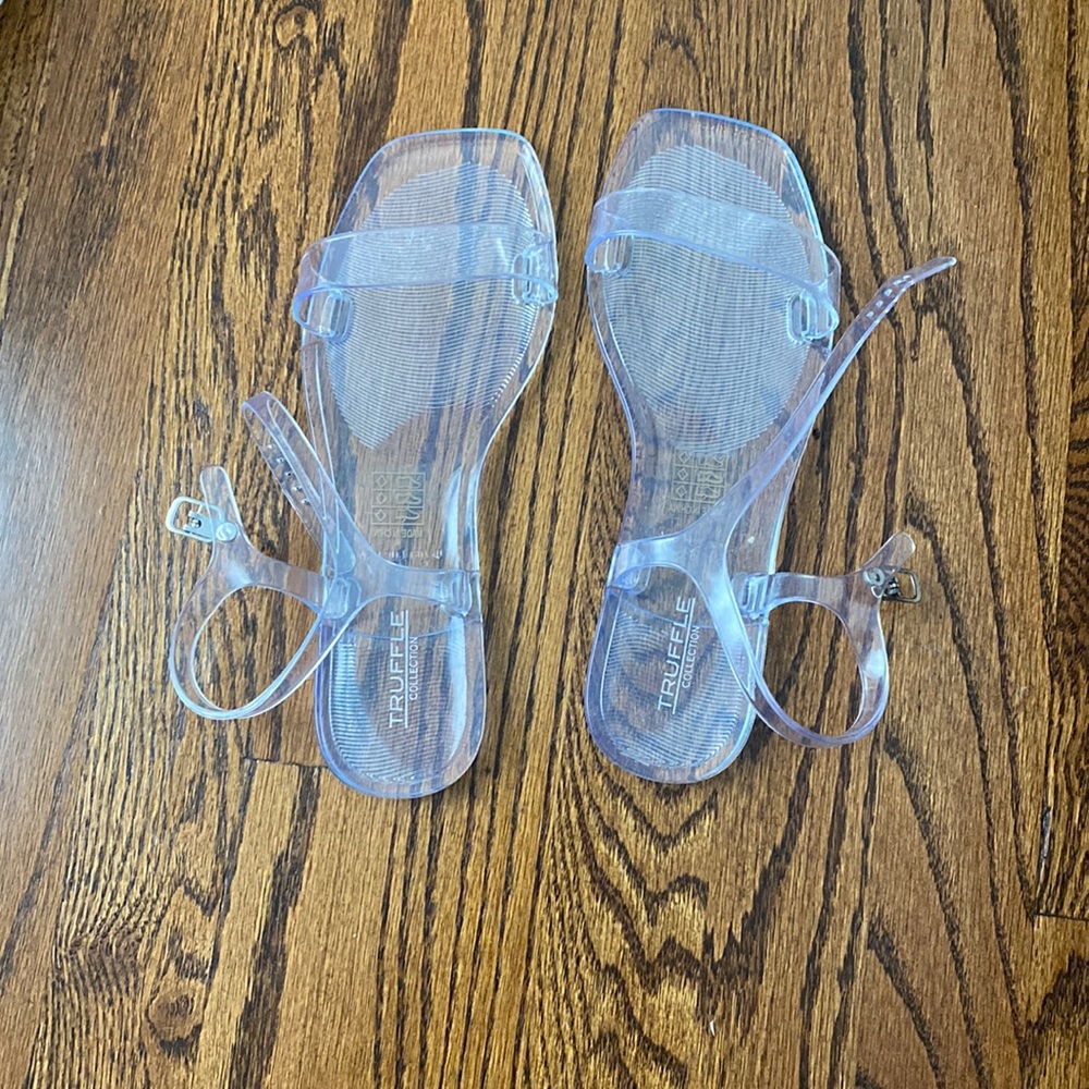 Clear Jelly Sandals NWOT